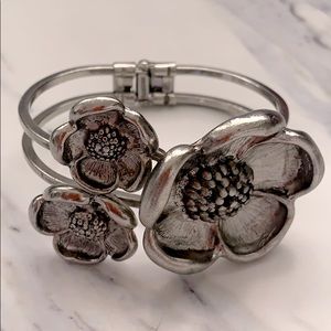 Silver cuff bracelet
